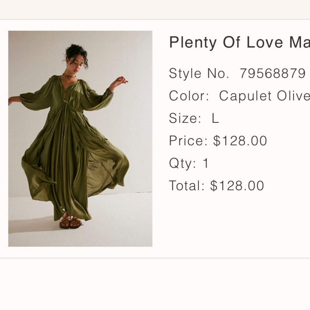 Free people plenty of love maxi dress